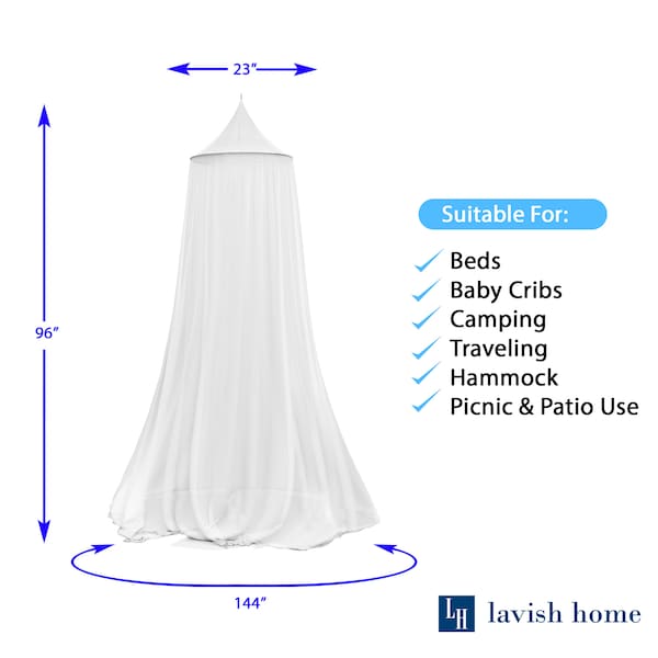 Mosquito Repelling Net For Beds, Hammocks, And Cribs, Insect Protection Hanging Canopy For Camping